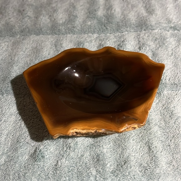 Vintage Agate ashtray/ trinket dish - Picture 2 of 8